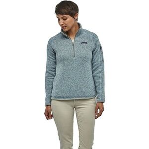 Patagonia Better Sweater Half Zip Pullover Teal Blue